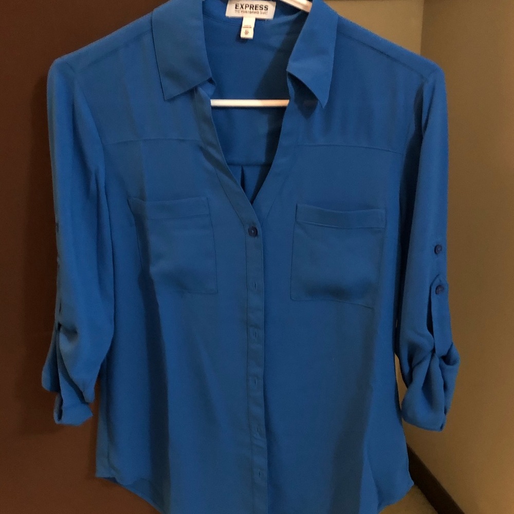 Work top button down blouse